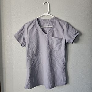 Medcouture Insight Gray Scrub Top